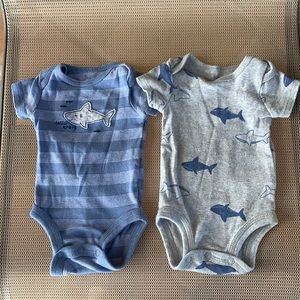 Carter’s Just One You Newborn Shark Onesies